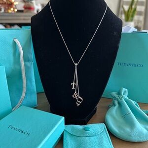 Tiffany & Co. Silver Necklace with Initial Charms